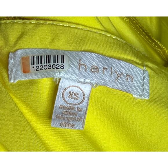 Harlyn Yellow Floral Printed V neck Dress XS - Picture 15 of 15